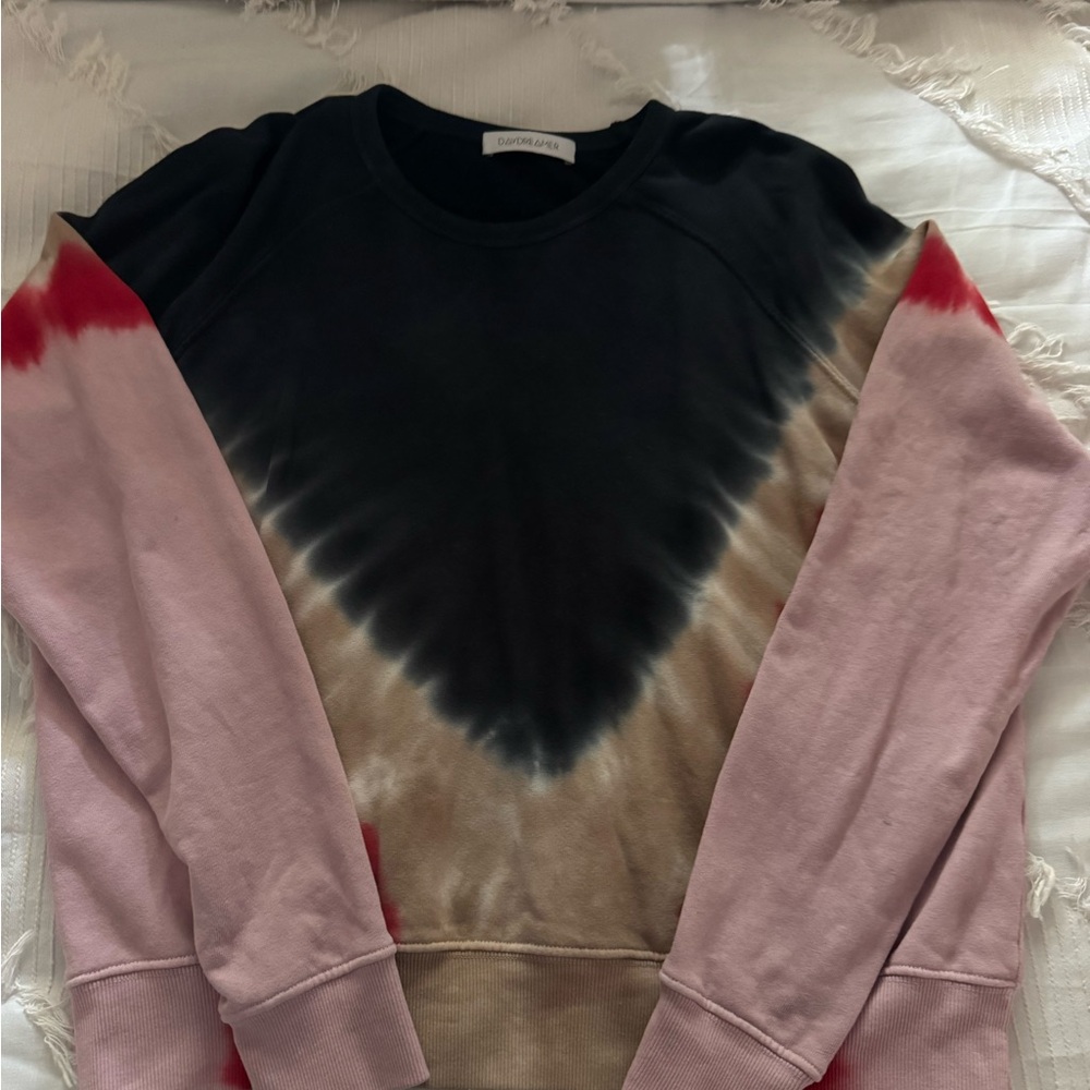 Daydreamer Black and Pink Tie-Dye Sweater